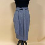 Few Moda Tie Front Grey Houndstooth Belted Pencil Skirt Size S Photo 1