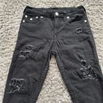 True Religion Black skinny jeans with silver studs Size 28 Photo 1