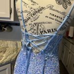 Elegant Blue Sequin Evening Gown Photo 3