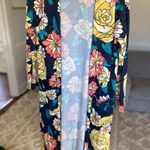 LuLaRoe  Floral Duster Long Cardigan Maxi Boho Vibrant Statement Vaca Artsy Indie Photo 0