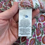 Boden Crinkle Wide Leg High Rise Viscose Lightweight Trouser Pant Pink Green 4 White Photo 5