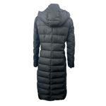 Tahari  Women's Black Hoodied Full Zip Puffer Quilted Maxi Long Coat Jacket Sz S Photo 1