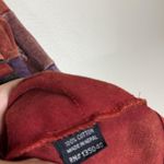 Rising International Jacket Womens Large Red Boho Floral Patchwork Zip Hoodie Photo 7