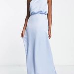 ASOS one shoulder baby blue maxi dress Photo 0