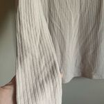 FOR THE REPUBLIC  tan ribbed mock neck sweater Sz L Photo 4