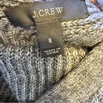 J.Crew  Women’s Sweater Dress S Gray Heathered Open Back Long Sleeve Cozy Photo 11