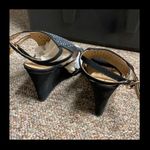 Forever 21 Blk suede open toe heel 8.5 4” heels Photo 5