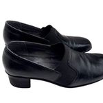 Womens Size 7.5 Black Fauk Leather Slip Photo 5