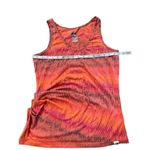 The North Face Ruched bright orange and coral Vneck tank size medium Photo 4