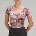 Lululemon NWT Align T-Shirt Diamond Dye Mink Berry Grey Size 6 Photo 0