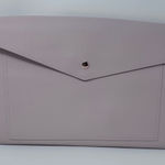 Glass Ladder & Co. Women's Blush Pink Portfolio Clutch Vegan‎ Pebbled Leather Photo 0