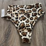 Vitamin A Leopard Print High Rise Bikini Bottom Size XS (4) Photo 3