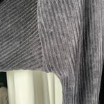 J. Jill Black Wide Rib Velour Knit‎ Top Women's 2x V Photo 2