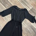 Emma & Michele Emma & Michelle Elegant Jumpsuit Womens 3/4 Sleeve Belted Wide Leg Size M Photo 5