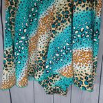 Swimmart Stylish Multicolor Animal Print Women's Bathing Suit Blue Size XXL Photo 7