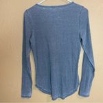 Chaser Gray Ruffles button Henley Size Medium Photo 3