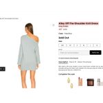 Song of Style Ailey Off The Shoulder Knit Dress Pale Blue Fall Cozy Winter XS Photo 2