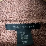 Tahari  Teddy Shirt Jacket Womens 2X Brown Textured Button Up Earthy Lagenlook Photo 4