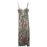 Maaji  Love In Bloom Romina Long Maxi Dress Boho Lace Up Fairy Feminine Sz Medium Photo 5