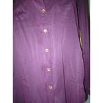 True Religion New Womens Designer 100% Silk Long Blouse Tunic XS Purple NWT Top Photo 5