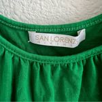 San Lorenzo Green Cold Shoulder Summer Cover Up 100% Cotton Medium Photo 1