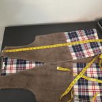 Hem & Thread  Faux Fur Plaid Open Front Boho Western Vest Photo 5