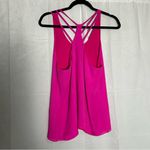 Parker  100% Silk Hot Pink Strappy Open Racer Back Tank Top Size Small Photo 1