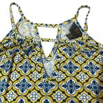 Mix by 41Hawthorn SMALL Elaria Keyhole Knit Top Stitch Fix Front Back Peek Tank Yellow Photo 3