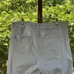 NYDJ  Women's White Crop Jeans Rhinestone Cuffs Size 16 Photo 5