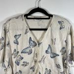Fashion Bug Vintage  Butterfly Button Up Short Sleeve Knit Sweater Women’s 22/24‎ Photo 1