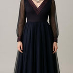 Vintage Abe Schrader 70s Lace Maxi Dress Purple Navy M Size M Photo 1