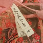 For Love & Lemons ππ Love Bouquet Embroidery Bra ~ Pink SDD NWT Photo 13