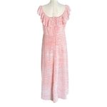 BCBG Paris Women's ON/Off the Shoulder Sandy Dot Maxi Dress White Size XL Photo 8