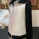 Ralph Lauren Lauren  Black & Winter Cream Quilted Fleece Jacket -Size XS 💛🎀 Photo 1