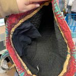 LA BAGZ Quilted Tote BagMulticolor Patterned Large Travel Beach Shoulder Handbag Red Photo 8