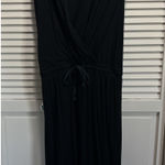 Olivaceous Oliviaceous Black Sleeveless Tank‎ Maxi Dress Size Medium Elastic/Tie Waist Photo 0