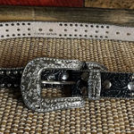 Blazin Roxx ‎ Black Jeweled Belt Size Medium Photo 0