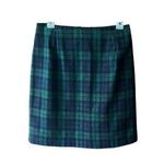 Vintage Academia plaid wool blend mini skirt. Size undefined Photo 0