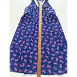 Southwind Apparel Sundress Size L Blue Pink Crabs Halter Swim Halter Beach Vaca Size L Photo 7