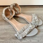 Joie  Fringe Suede Taupe Flat Sandals EU Size 36 Photo 1