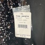 Free People Open Back Black Sequin Mockneck Lined Shirt Top Bell Sleeve XS NWT Photo 6