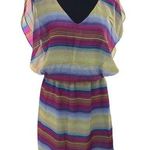Lucy Love Multicolor Short Dress – Fresh and light dress with striped Photo 0