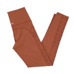 Aerie  Rust Orange Laser Cut Side Panel Pocket Leggings High Rise Size Small Photo 12