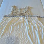 Papaya Womens Size Small Cream Sleeveless Blouse Upper Crochet Cotton Bottom Top Photo 3