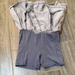 Aerie  offline pleated Gray athletic Skirt/skort with bike shorts XS Photo 2