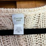 Garnet Hill  Longline Duster Wool Chunky Cable Knit Cardigan Sweater Size XXL Photo 3