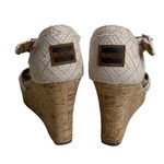 Toms Natural Woven Diamond Strappy Wedge 9 Sandal Photo 3