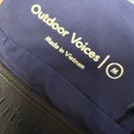 Outdoor Voices  Blue & Black Seamless Plunge Sports Bra Size Medium Photo 4