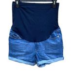 Time & Tru Maternity Jean Shorts belly band size Small 4-6 Photo 0