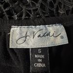 J. Valdi Luxe Jersey Crochet Racerback Swim Coverup Dress Size S Black Photo 11